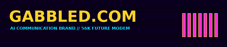 Pixelated Gabbled.com masthead